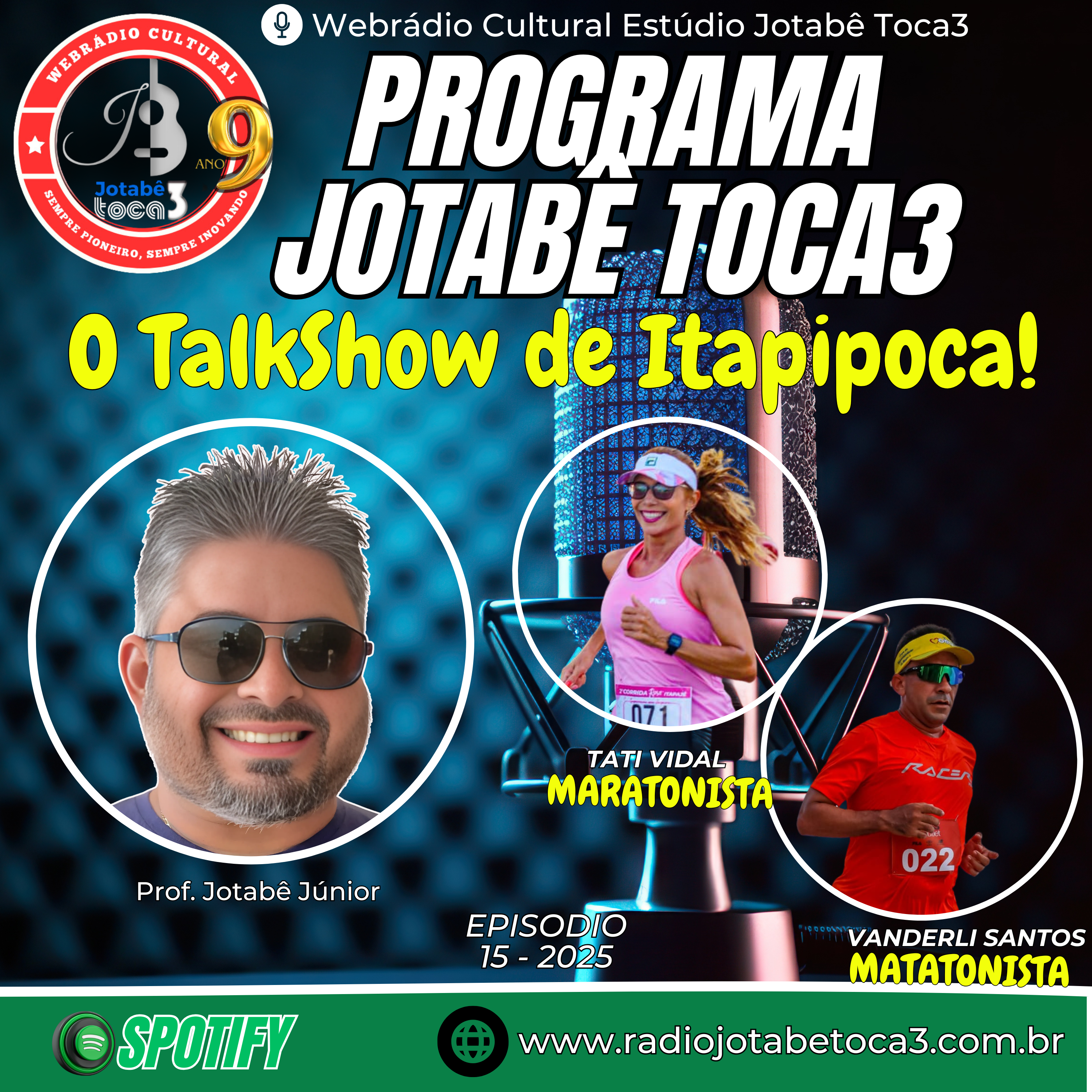 PROF. JOTABê JÚNIOR RECEBEU TATI VIDAL E VANDERLI SANTOS NO TALKSHOW DE ITAPIPOCA